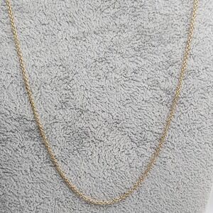 Dainty 14k Yellow Gold Filled Cable Chain Necklace 1.3mm 20 Inch 1/20 14K Unisex